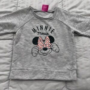 Disney Gray Minnie Mouse Sweatshirt